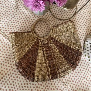 Woven boho Anthropologie bag